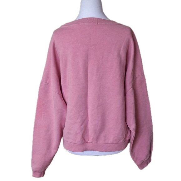 GUESS ICON PINK SWEATSHIRT SIZE LARGE - Picture 4 of 7